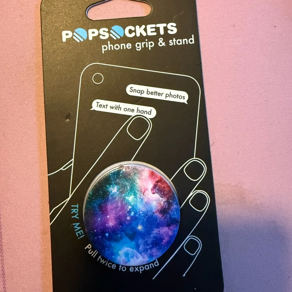 PopSocket Phone Grip & Stand - Cosmic Blue and Purple